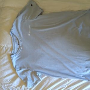 Light Blue Champion Athleticwear Blue Shirt (M) women's